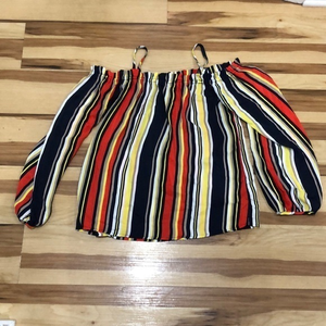 Sheer Stripe Top S‎